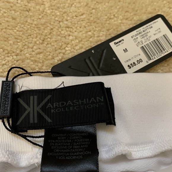 Kardashian kollection polyester/Elastane white beach pants - Picture 6 of 12
